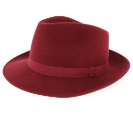 Chapeau Fedora Feutre Laine caroube - Traclet 