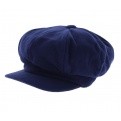 Casquette gavroche polaire bleu marine