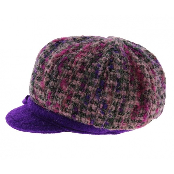 Casquette Gavroche Loreena Violet Laine - traclet