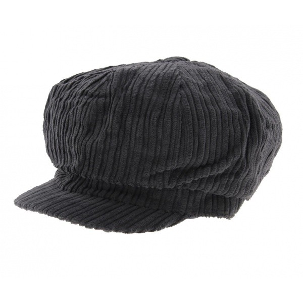 Casquette Gavroche Velours Gris - Traclet