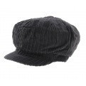 Casquette Gavroche Velours Gris - Traclet