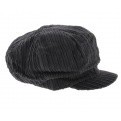 Casquette Gavroche Velours Gris - Traclet