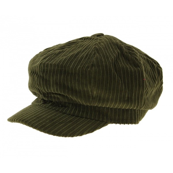 Casquette gavroche velours - Kaki