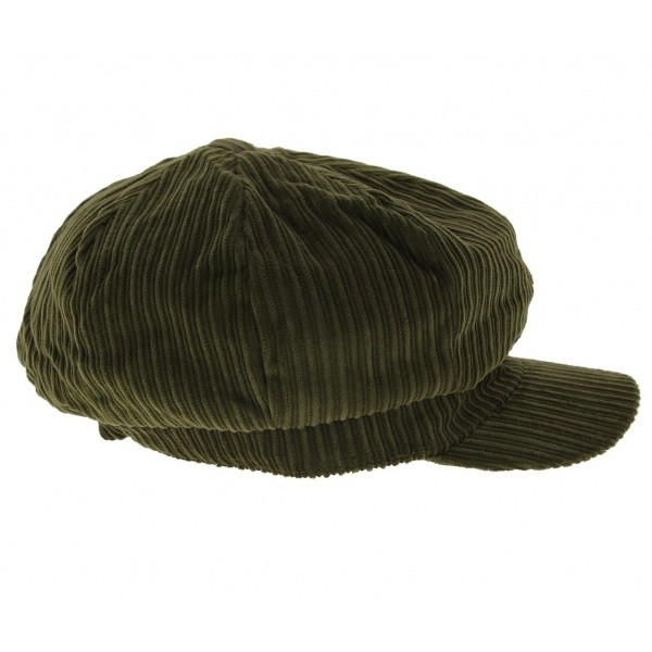 Casquette gavroche velours - Kaki