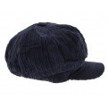 Casquette Gavroche Velours Marine - Traclet