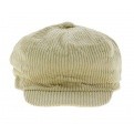 Casquette Gavroche Velours Crème - Traclet