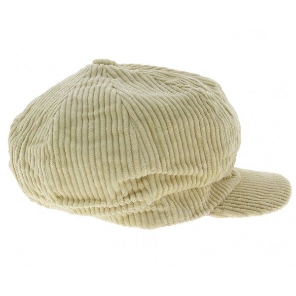 Casquette Gavroche Velours Crème - Traclet