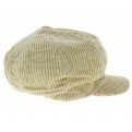 Casquette Gavroche Velours Crème - Traclet