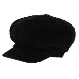 Casquette gavroche velours Noir - Traclet