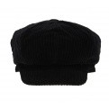 Casquette gavroche velours Noir - Traclet