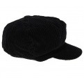 Casquette gavroche velours Noir - Traclet