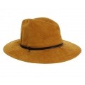 Rust suede traveller hat - Rigon Headwear