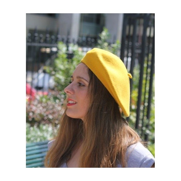 Mustard yellow beret