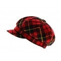 Hat with a hanaé Scottish gavroche cap