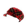 Hat with a hanaé Scottish gavroche cap