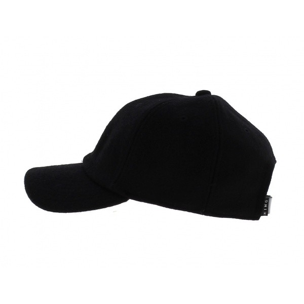 Casquette Letterman Curved Peak Noir  - KING APPAREL