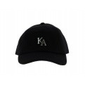 Casquette Letterman Curved Peak Noir  - KING APPAREL