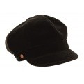 Casquette Gavroche Velours Marron - Mayser