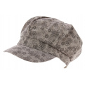 Casquette Gavroche Rétro Été Edelweiss Coton Marron - Traclet