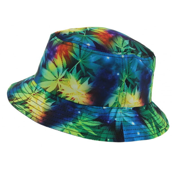 Bucket Hat Leaf Galaxy Polyester 