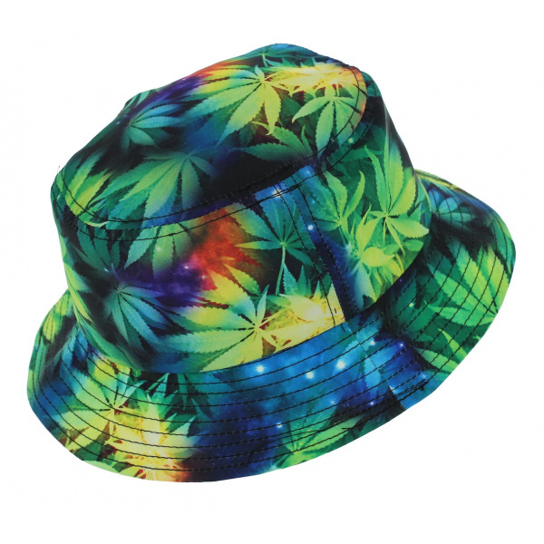 Bucket Hat Leaf Galaxy Polyester 