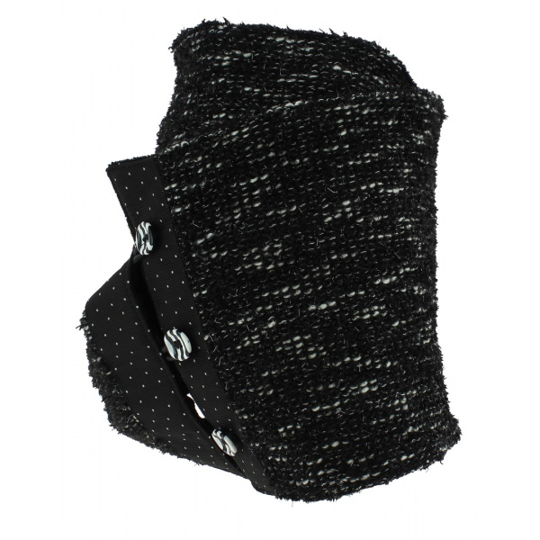 Snood noir - the conrad scarf - coal