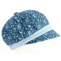 Aventura Summer Gavroche Cap Linen &amp; Cotton Blue - Traclet